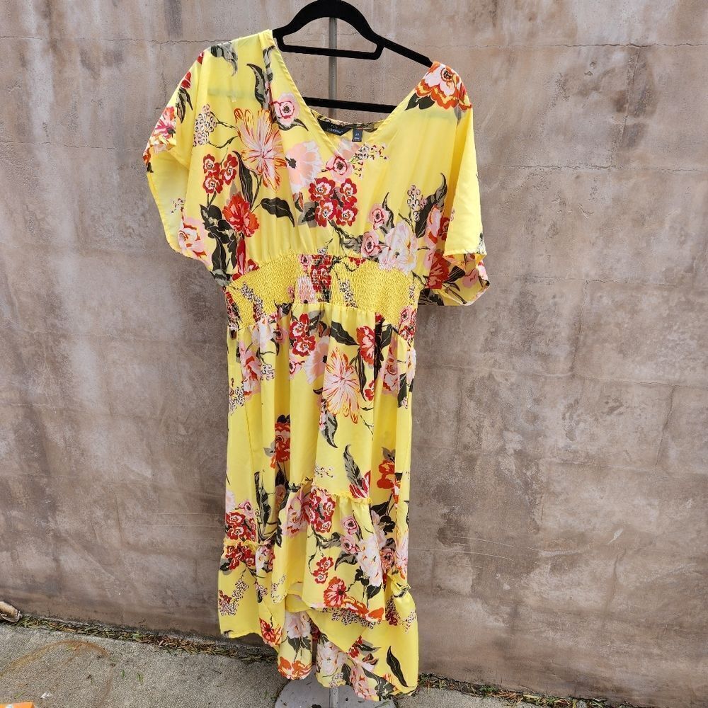 Mlle Gabriel yellow floral dress